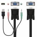 NANOCABLE CONMUTADOR KVM 2X1 USB + AUDIO
