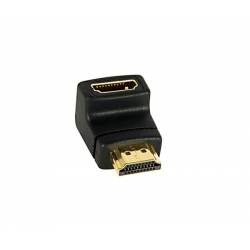 ADAPTADOR HDMI TIPO A (19p) MACHO ---> HEMBRA ACODADO