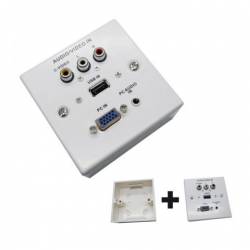 ROSETA MULTIMEDIA VGA - AUDIO/VIDEO RCA + JACK - USB (PLASTICO)