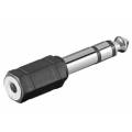 ADAPTADOR AUDIO JACK STEREO 3.5 mm HEMBRA -> 6.5 MACHO