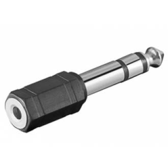 ADAPTADOR AUDIO JACK STEREO 3.5 mm HEMBRA -> 6.5 MACHO
