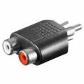 ADAPTADOR 1 x RCA MACHO <---> 2x RCA HEMBRA