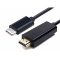 EQUIP CABLE TYPE-C A HDMI MACHO NEGRO NEGRO