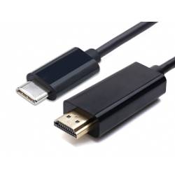 EQUIP CABLE TYPE-C A HDMI MACHO NEGRO NEGRO