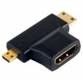 ADAPTADOR HDMI A MINI HDMI + MICRO HDMI