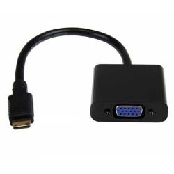 CABLE ADAPTADOR MINI HDMI A VGA CON AUDIO
