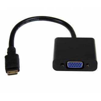 CABLE ADAPTADOR MINI HDMI A VGA CON AUDIO