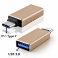 ADAPTADOR OTG USB 3.1 TIPO C A USB TIPO A HEMBRA