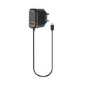 CARGADOR DOMO A2816 TYPE-C 2.4A + 1*USB NEGRO/ORO