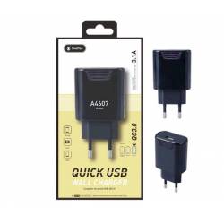 CARGADOR STOOL A4607 QC3.0 / 5V / 9V/ 12V / 3.1A / NEGRO ONE+