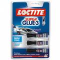 ADHESIVO INSTANTANEO SUPER GLUE-3X1GR. MINI TRIO LOCTITE 205