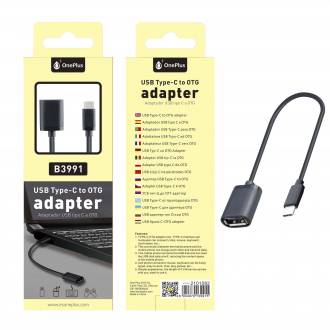 CABLE OTG USB A HEMBRA A TYPE C 2.0 20cm B3991