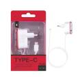 CARGADOR RED TIPO C + 1 PUERTO USB ROJO P5418
