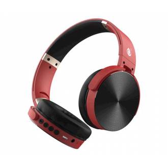 AURICULAR BLUETOOTH LEPUX C5996 MP3 MICROSD FM ROJO ONE+