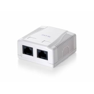EQUIP ROSETA 2*RJ45 CATEGORIA 5E SUPERFICIE