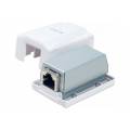ROSETA SIMPLE DE SUPERFICIE 1x RJ45 CATEGORIA 6 APANTALLADO