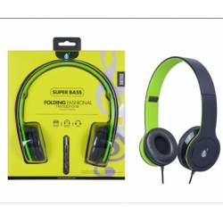 AURICULARES PLEGABLES EB202 VERDE M3 ONE+