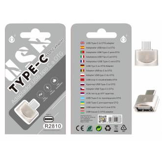 ADAPTADOR OTG USB 3.1 TIPO C A USB TIPO A HEMBRA R2810