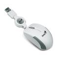 RATON GENIUS MICRO TRAVELER v2 BLANCO CABLE RETRACTIL