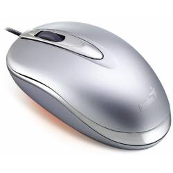 GENIUS RATON MINI TRAVELER USB OPTICO PLATA