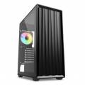 CAJA GAMING ATX SHARKOON VK3 RGB 2XUSB 1XTRRS SN FUENTE NEGRO