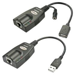 EXTENSOR USB POR UTP - USB 2.0 - HASTA 100 METROS