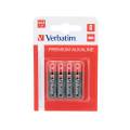 VERBATIM PACK 4 PILAS ALCALINAS AAA LR03