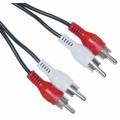 CABLE AUDIO 2 RCA MACHO ---> MACHO DE 1.5 Mts.