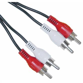 CABLE AUDIO 2 RCA MACHO ---> MACHO DE 1.5 Mts.