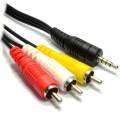 CABLE AUDIO JACK STEREO 3.5 ---> 3xRCA MACHO DE 3 M