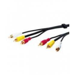 CABLE AUDIO-VIDEO 3xRCA MACHO ---> MACHO DE 10 Mts.