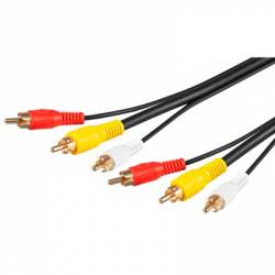 CABLE 3xRCA MACHO MACHO 20 METROS