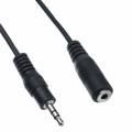 CABLE AUDIO JACK STEREO 3.5 MACHO ---> HEMBRA DE 1.5 Mts.