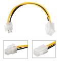 CABLE PROLONGADOR DE ALIMENTACIÓN 4 PIN DE 30cm