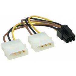 CABLE ALIMENTACIÓN PARA GRAFICAS PCI-EXPRESS MOLEX 2x5.25-1x6Pines