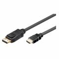 CABLE ADAPTADOR DE DISPLAY PORT MACHO A HDMI MACHO DE 5 Mts