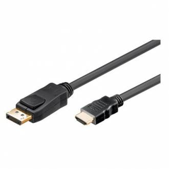 CABLE ADAPTADOR DE DISPLAY PORT MACHO A HDMI MACHO DE 5 Mts