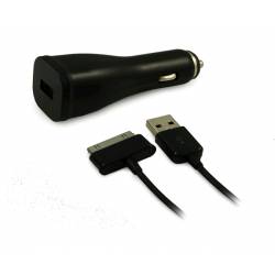 CARGADOR DE MECHERO DE COCHE IRON GALAXY TAB NEGRO