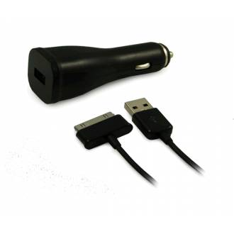CARGADOR DE MECHERO DE COCHE IRON GALAXY TAB NEGRO