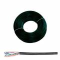 CABLE FTP CAT-6 SÓLIDO ROLLO DE 100 MTS COBRE ESPECIAL EXTERIORES