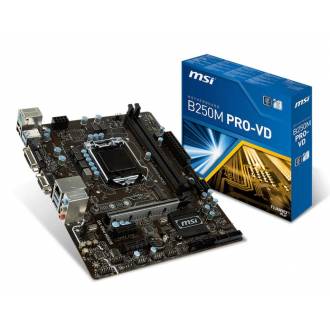 PLACA BASE MSI 1151 B250M PRO-VD 1151 2*DDR4 VGA DVI-D