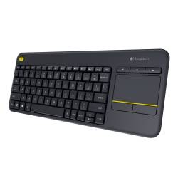 LOGITECH K400 PLUS TECLADO MULTIMEDIA + TOUCHPAD INALAMBRICO NEGRO