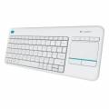 LOGITECH K400 PLUS TECLADO MULTIMEDIA + TOUCHPAD INALAMBRICO BLANCO