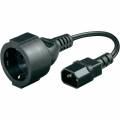 CABLE ADAPTADOR DE ALIMENTACION SAIS SCHUKO HEMBRA - C14 MACHO