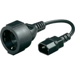 CABLE ADAPTADOR DE ALIMENTACION SAIS SCHUKO HEMBRA - C14 MACHO