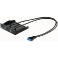 GOOBAY FRONTAL DOBLE USB 3.0 PARA BAHIA 3.5