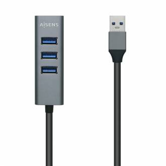 AISENS HUB USB 3.0 ALUMINIO 4 PUERTOS