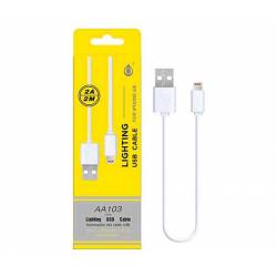 CABLE DE DATOS Y CARGA PARA IPHONE 5 / 6 / 6+ LIGHTNING ONE+ ALTA CALIDAD 2 METROS