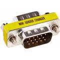 MINI CAMBIADOR DE GENERO VGA 15 MACHO - MACHO