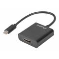 ADAPTADOR USB LANBERG USB-C M 3.1 A HDMI H 15CM DISPLAYPORT ALT MODE NEGRO